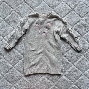 Jessica Simpson | Chenille Bunny Long Sleeve Sweater Easter Dress | Size 24M